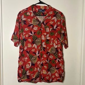 Men’s Polo Ralph Lauren pineapple tropical button up size M